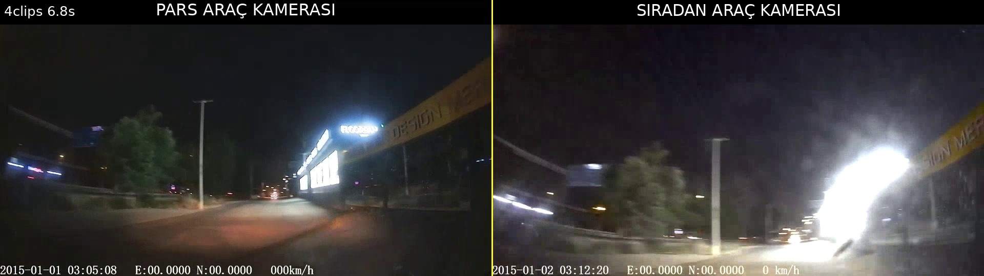 Parlak tabela WHDR (120db) karşılaştırma karesi